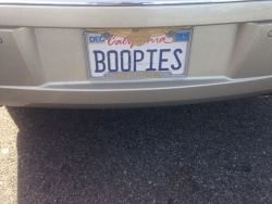juilan:  I found the best license plate today 