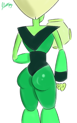 This is my first drawing of Peridot using her weird finger space