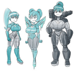 rexcrash:Jenny designs based on Iron Man armors. And War Machine,