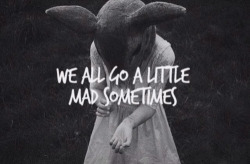 steady-damage-to-us-all:  We all go a little mad sometimes. on