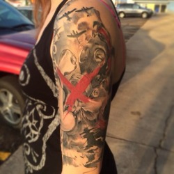 your-body-is-a-canvas:  Tattoo done by Josh Strand at Good Times