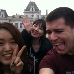 Dalian Russian street with my Korean friends from school. #dalian