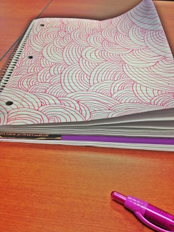 Obviously being super productive in class