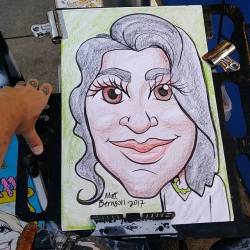 Doing caricatures at Dairy Delight! #caricature #malden #drawing