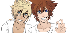roxoah:  WIP.I’m redrawing old kh pictures, gasp. I miss my