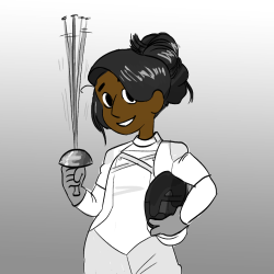 i thought about connie getting really into fencing she would