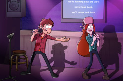 Karaoke scene in Second Star to the Right (fanfic by wendygirlyoumoveme)