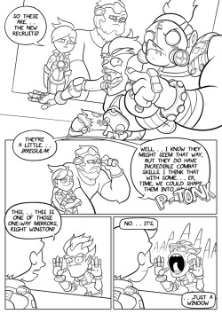 artofthecatt: I drew the lines of a Junkers comic page a while