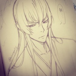 minoru-chan:  I can’t concentrate…  (ᇂ∀ᇂ╬) #toukenranbu