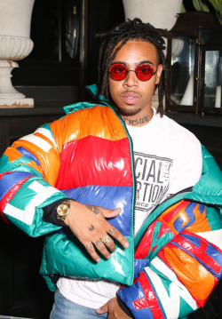 celebsofcolor:  Vic Mensa attends the V 109 Launch Party held