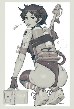 guweiz:  Flamethrower girl!   hot stuff~ < |D’‘‘