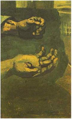 composition-improvisation: Vincent van Gogh, Two Hands, c. 1885