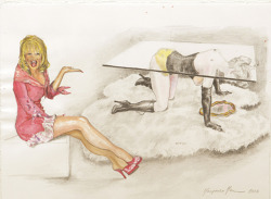 sissy objectification art by Margaret Harrison