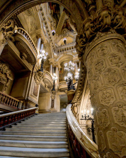 mastery-art-perfection-beauty:  s-h-e-e-r:  Opera Staircase by