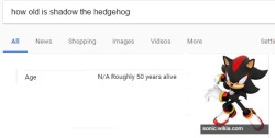 tammycat: tammycat: shadow the hedgehog is old enough to legally