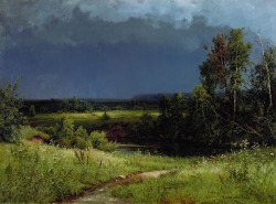 russian-painting:  Ivan Ivanovich Shishkin - Before the storm,