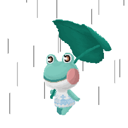 sheepscreed: Lily running in the rain~ (another clear background