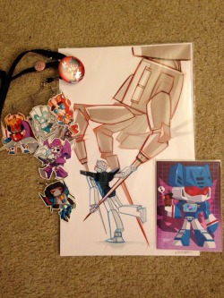 The stuff I picked up at the AX artist alley today! I’m so