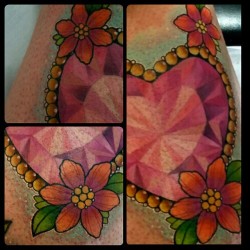 sophieadamsontattoo:  Cheeky close ups of todays jewelly #tattoo