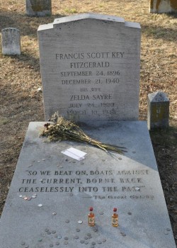 searchandestroyy:  thenotoriouslj:  F Scott Fitzgerald’s grave.