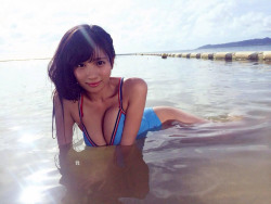 jpnbeauty:  日テレジェニック葉月あや おっぱいデカすぎィ!!