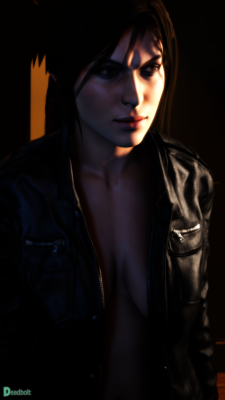 Lara Croft Jacket OnlyNote: This is in reference to a scene by