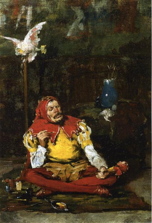 william-merritt-chase:The King’s Jester, 1875, William Merritt