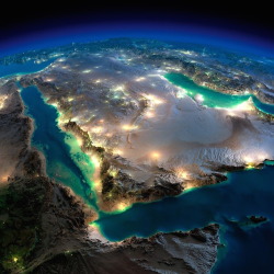 secretthings12345:  coolthingoftheday:  The Earth at night. Photographs