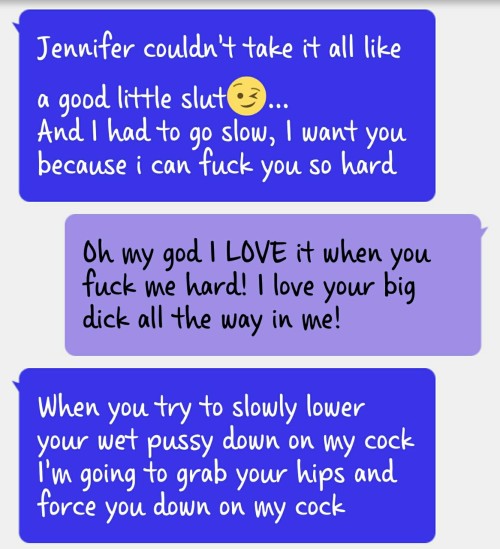 ashandj:  Ashley loves being a slut (Ashley and Tylerâ€™s texts 08-14-2016) 