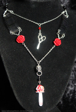 reapergrellsutcliff:  Grell Sutcliff Inspired Necklace, Now Available