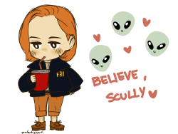 polar-biscuit:  “We believe in you, Scully” 