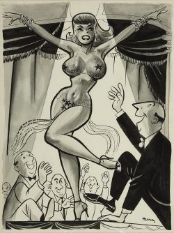 Burlesk cartoon by Dave Berg..