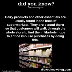 did-you-kno:  Dairy products and other essentials are usually