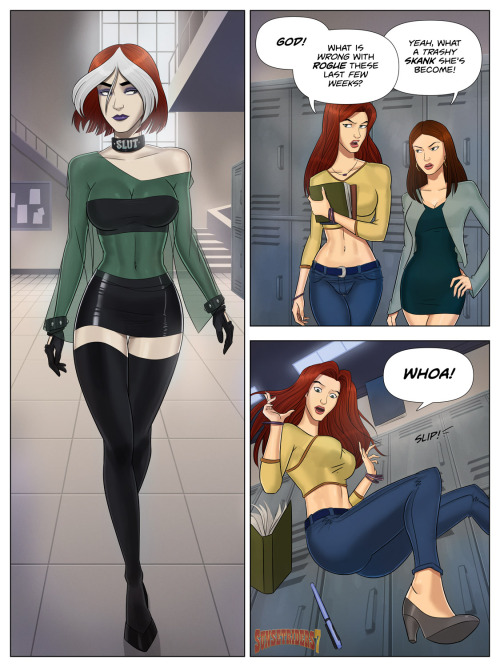 ironbloodaika:  tlrledbetter:  sunsetriders7:  Rogue Lust: Powerslave Page 25 This  is really the finish of the complete flip of Rogue, which I don’t think  is a stretch really, obviously this goes further for porn related  purposes. Having someone