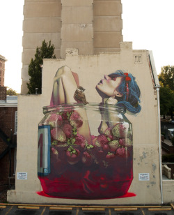 theonlymagicleftisart:  Colossal Urban Street Art by Etam Crew