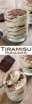 yourcoffeeguru:  This Easy Tiramisu Mousse is a no-bake dessert