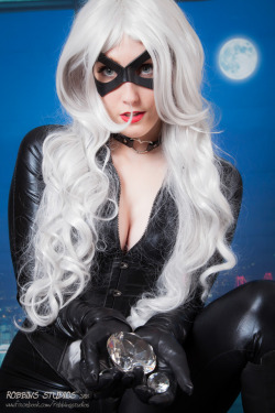 from my old black cat set, I did a really bad job on the mask,