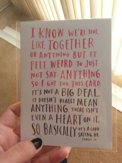 czesc:  mandaflewaway:  This valentines Day card speaks for our