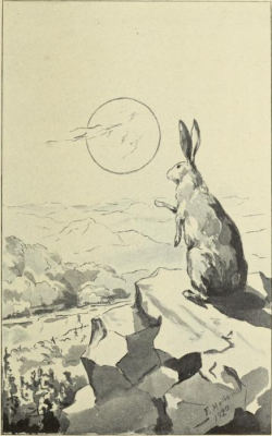nemfrog:“Master rabbit has a talk with the moon.” Indian