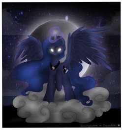 mlpfim-fanart:  The Princess of the Night by DrawingGirl546 