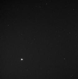 photos-of-space:Earth and the moon as seen from the planet Mercury