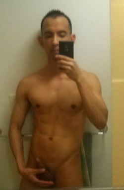 darthjoey:  My first naked selfie pic. Different than my other