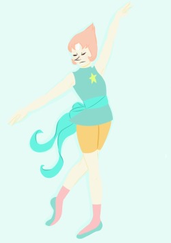 eternalbattoru:  quick pearl doodle that i decided to color~
