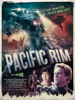 gigapower:  Pacific Rim B-Movie style poster 