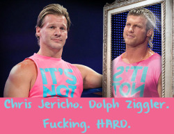 wrestlingssexconfessions:  Chris Jericho. Dolph Ziggler. Fucking.