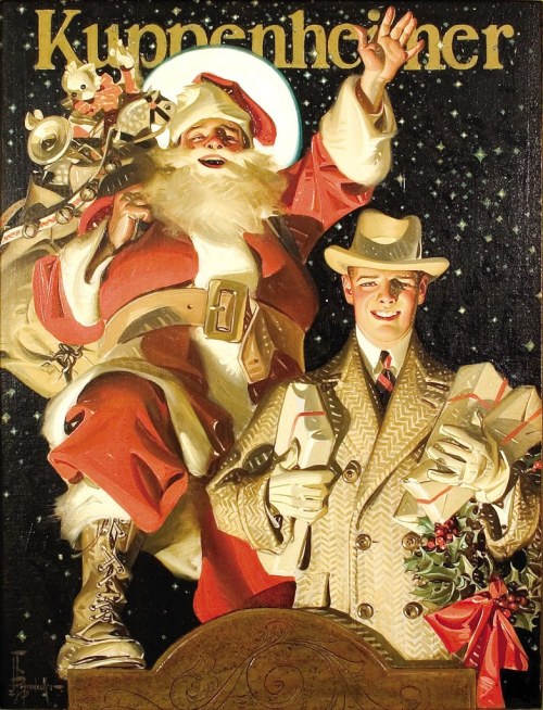 hal-blog:J.C. LeyendeckerMerry Christmas from Kuppenheimer’s,1924.