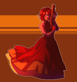 stacheterpieces:Finished commission of a Red Sunstone gemsona!