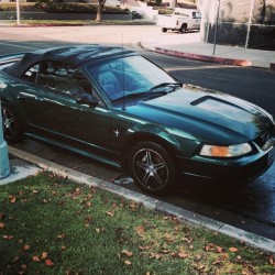 A clean car is a happy car! #mustang #ford #carwash