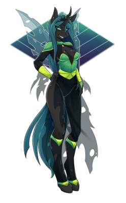 ambris: Chrysalis, Queen of the Changlings! Is she actually wearing