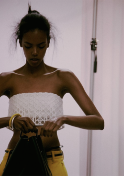bahliss:Grace Mahary backstage @ 3.1 Phillip Lim